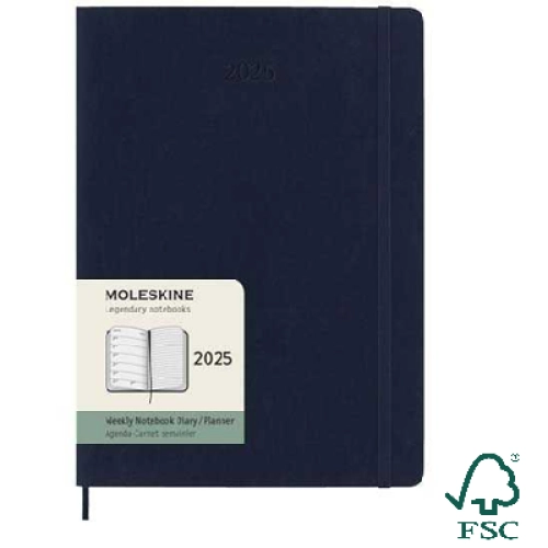Moleskine soft cover 12 month weekly XL planner
